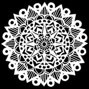 STENCIL 12x12  Striped Mandala TCW899